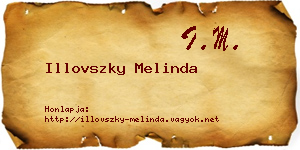 Illovszky Melinda névjegykártya